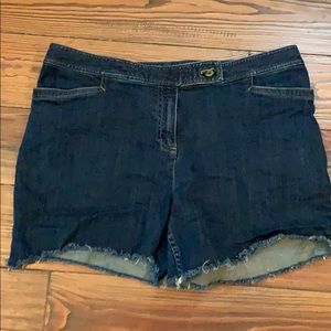 J. Jill denim cut off shirts size 12